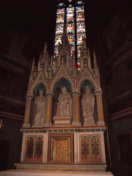 Shrine and stained glass in St. Vitus Cathedral