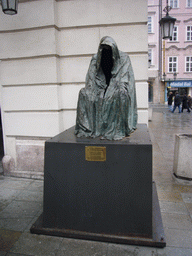 Statue `Il Commendatore` (from Mozart`s `Don Giovanni`), outside the Estates Theatre
