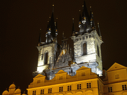 The Church of Our Lady before Týn, at christmas night