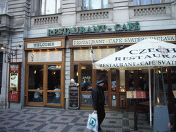 Front of the restaurant Svatého Václava at Wenceslas Square