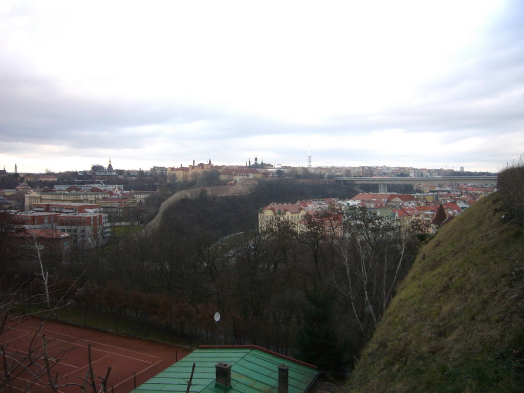 View on the center of Prague, from Vyehrad