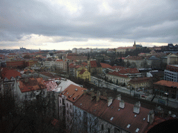 View on the center of Prague, from Vyehrad