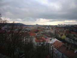 View on the center of Prague, from Vyehrad