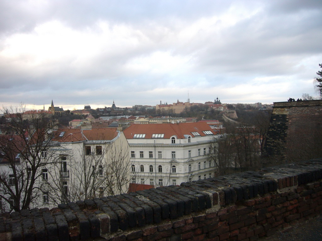 View on the center of Prague, from Vyehrad