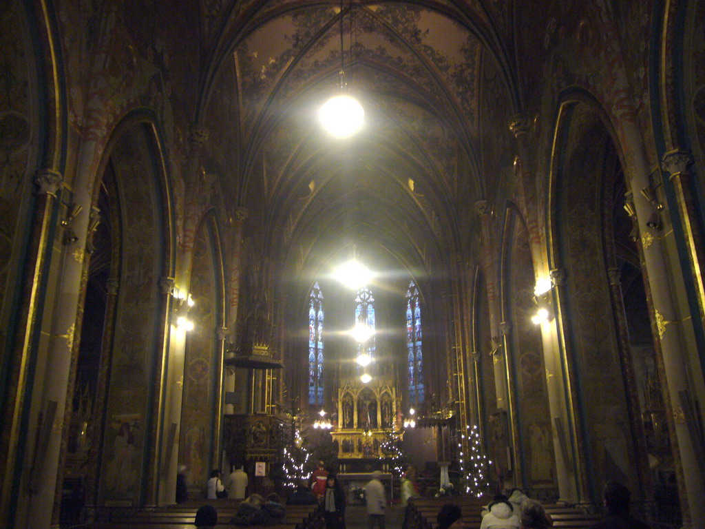 Inside the Church of St. Peter and Paul, at Vyehrad