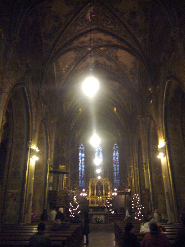 Inside the Church of St. Peter and Paul, at Vyehrad