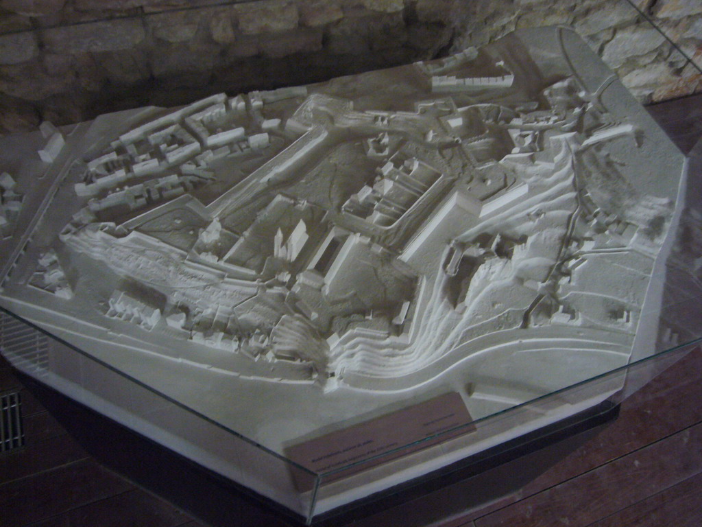 Scale model of Vyehrad, in the Gothic Cellar of Vyehrad