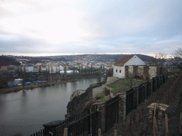 View on the Vltava river and the west of Prague, from Vyehrad