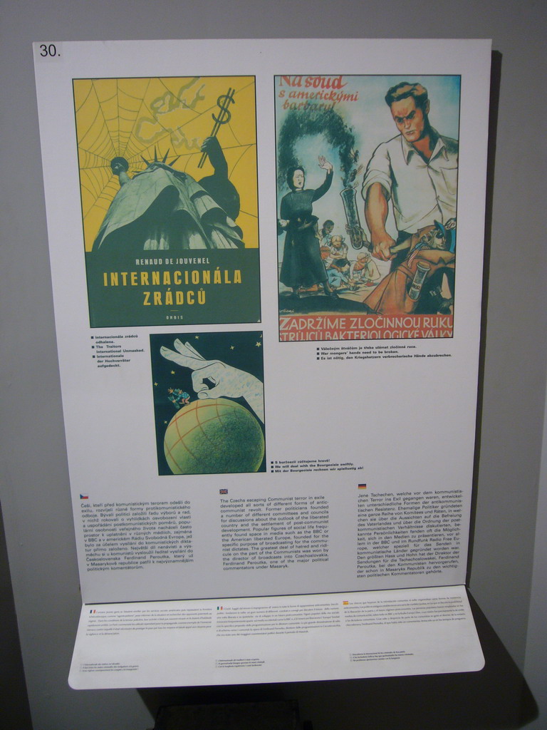 Explanation on communist propaganda, in the Museum of Communism