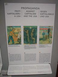 Explanation on communist propaganda, in the Museum of Communism