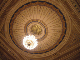The ceiling of the Rudolfinum Dvorak hall