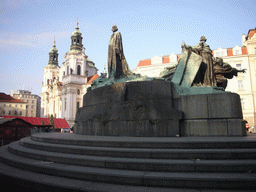 The Jan Hus Memorial and St. Nicholas Church