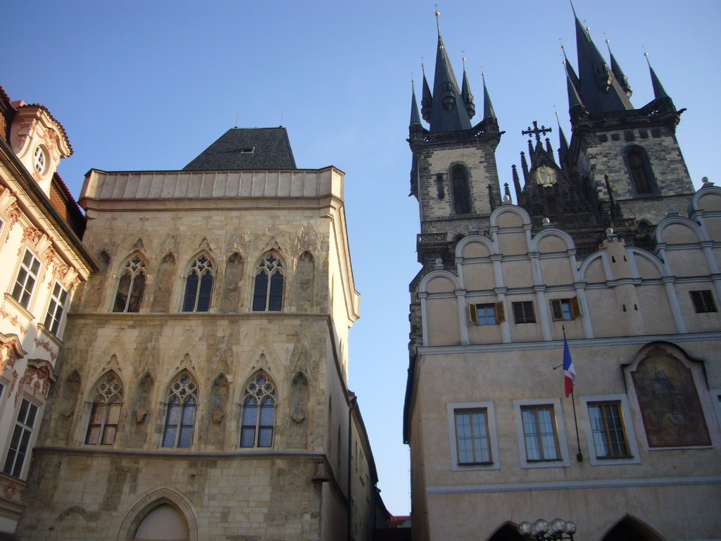 The Stone Bell House and the Church of Our Lady before Týn