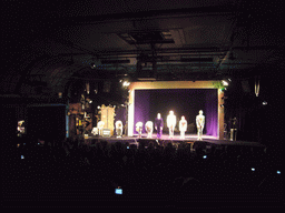 Inside the Black Light Theatre `Image`, during the show `Cabinet`