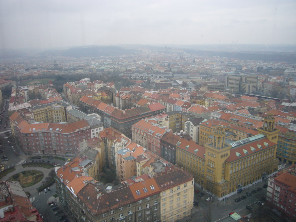 View on the city from the ikov Television Tower