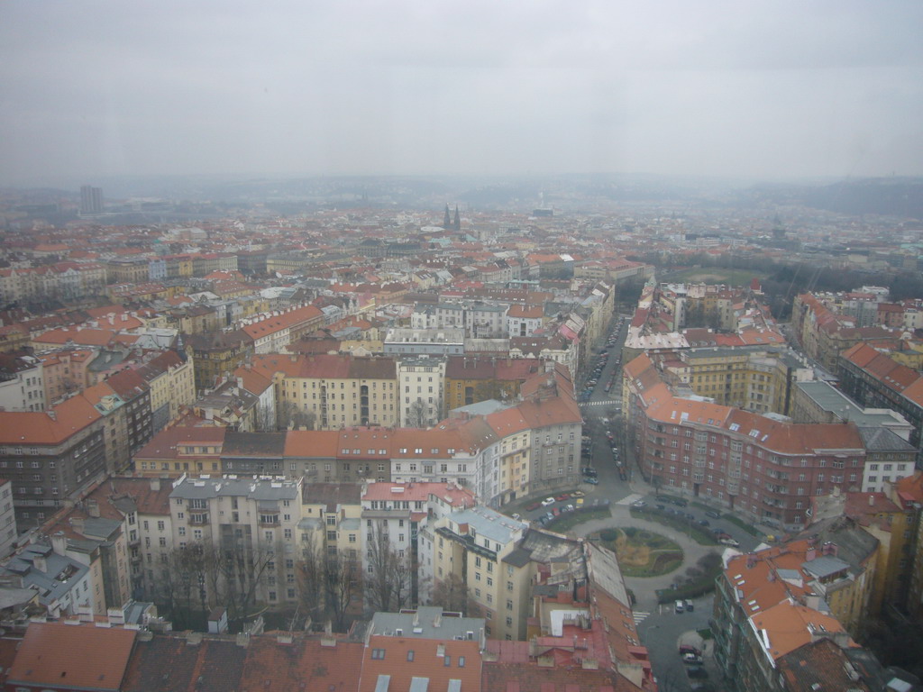 View on the city from the ikov Television Tower