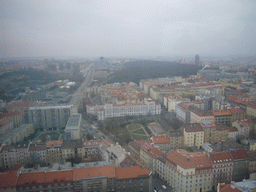View on the city from the ikov Television Tower