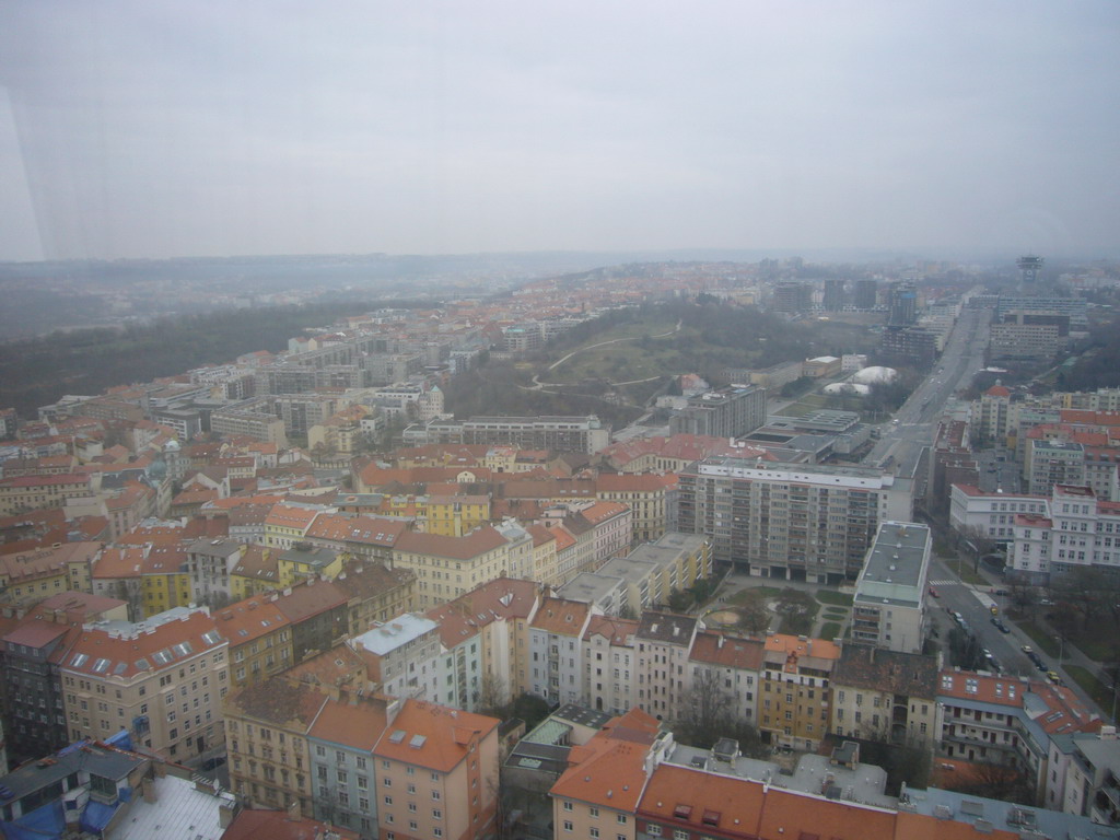 View on the city from the ikov Television Tower