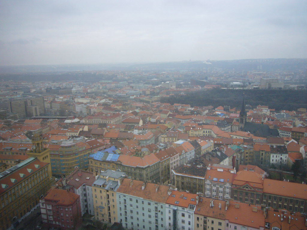 View on the city from the ikov Television Tower