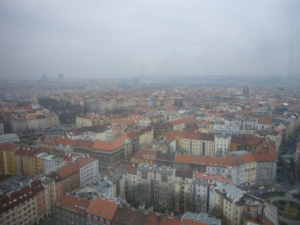 View on the city from the ikov Television Tower