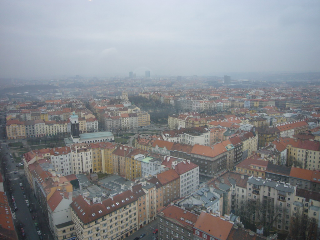 View on the city from the ikov Television Tower