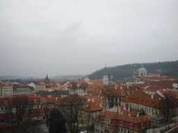 View from the Old Castle Stairs on St. Thomas Church and the Lesser Town