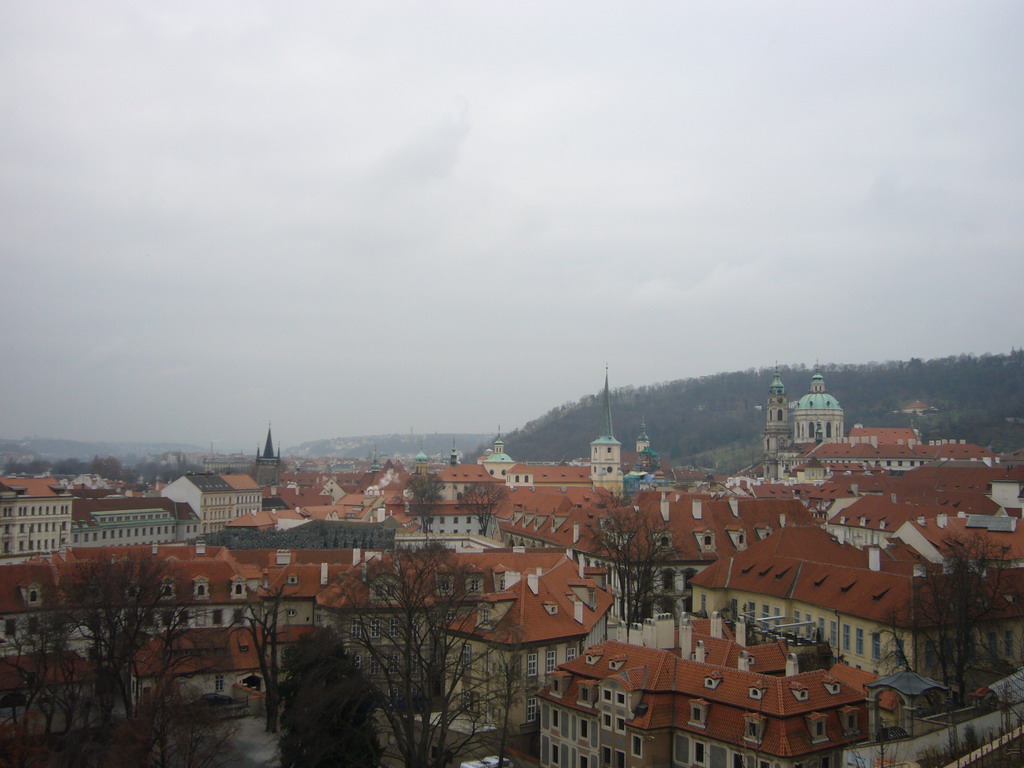 View from the Old Castle Stairs on St. Thomas Church and the Lesser Town