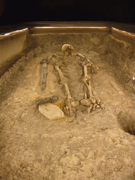 Grave inside the Story of Prague Castle museum