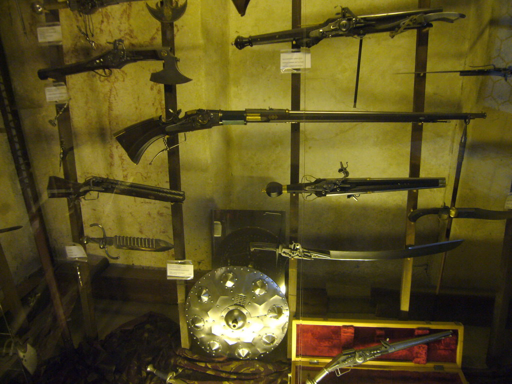Weapons in the Torture Museum at the Golden Lane