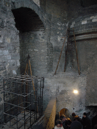 Prisoner cage and body cage at the entrance of the dungeon of Daliborka Tower