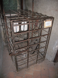 Prisoner cage in the dungeon of Daliborka Tower