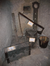 Torture tools in the dungeon of Daliborka Tower