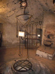 Body cage in the dungeon of Daliborka Tower