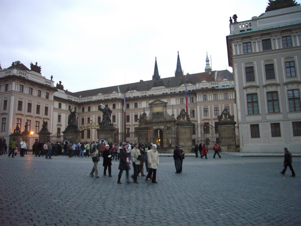 The entrance to Prague Castle