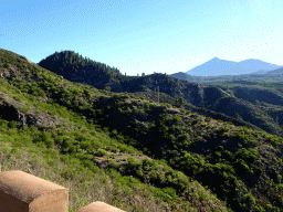 Hills and the Montanas Negras mountains, viewed from a parking place along the TF-82 road