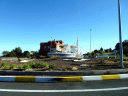 Roundabout at the east side of the town of El Tanque, viewed from the rental car