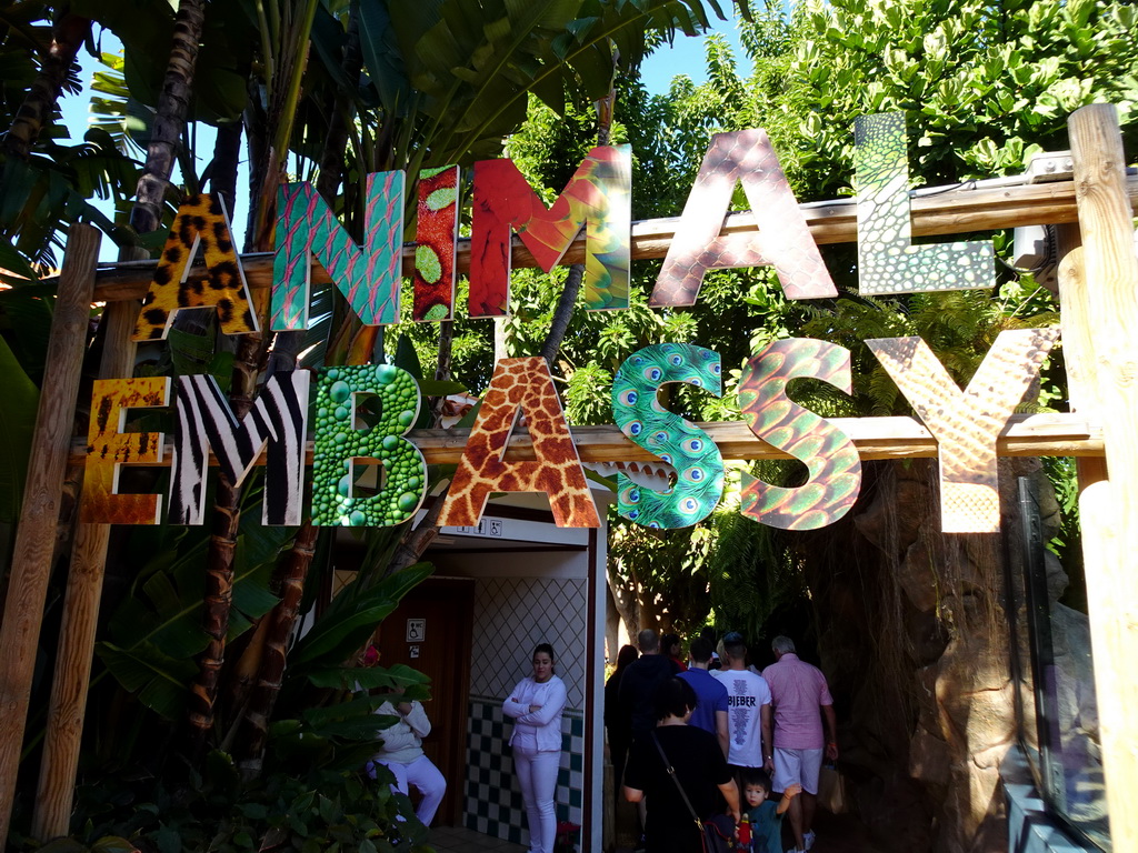 Entrance to the Animal Embassy at the Loro Parque zoo, during the Discovery Tour