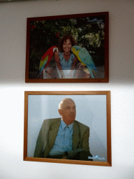 Photographs of the founders of the Loro Parque zoo, at the staircase from the water system to Planet Penguin, during the Discovery Tour