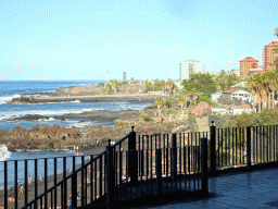 The Playa Maria Jiménez beach, viewed from the Loro Parque zoo