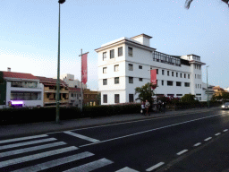 Buildings at the Avenida Loro Parque street, at sunset