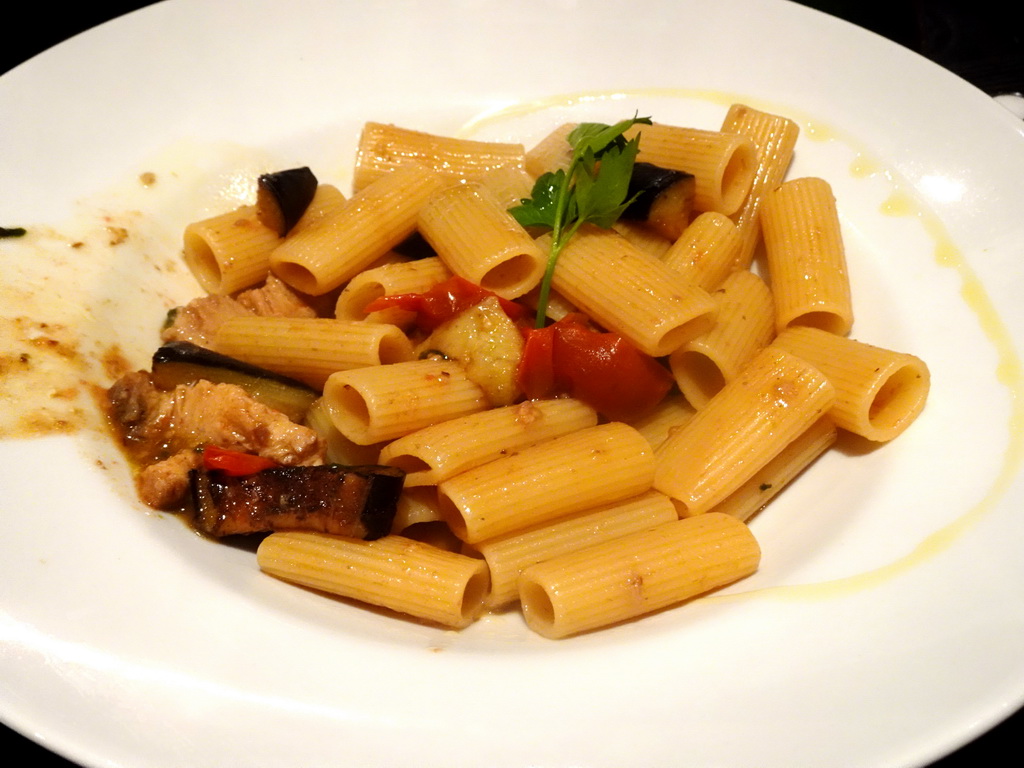 Tagliatelle at the O`Vesuvio restaurant