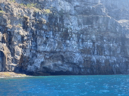 Cave at the coastline, viewed from the Sagitarius Cat boat