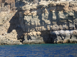 Cave at the coastline near the town center, viewed from the Sagitarius Cat boat