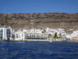 The Hotel THe Puerto de Mogán, viewed from the Sagitarius Cat boat