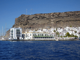 The Hotel THe Puerto de Mogán, viewed from the Sagitarius Cat boat