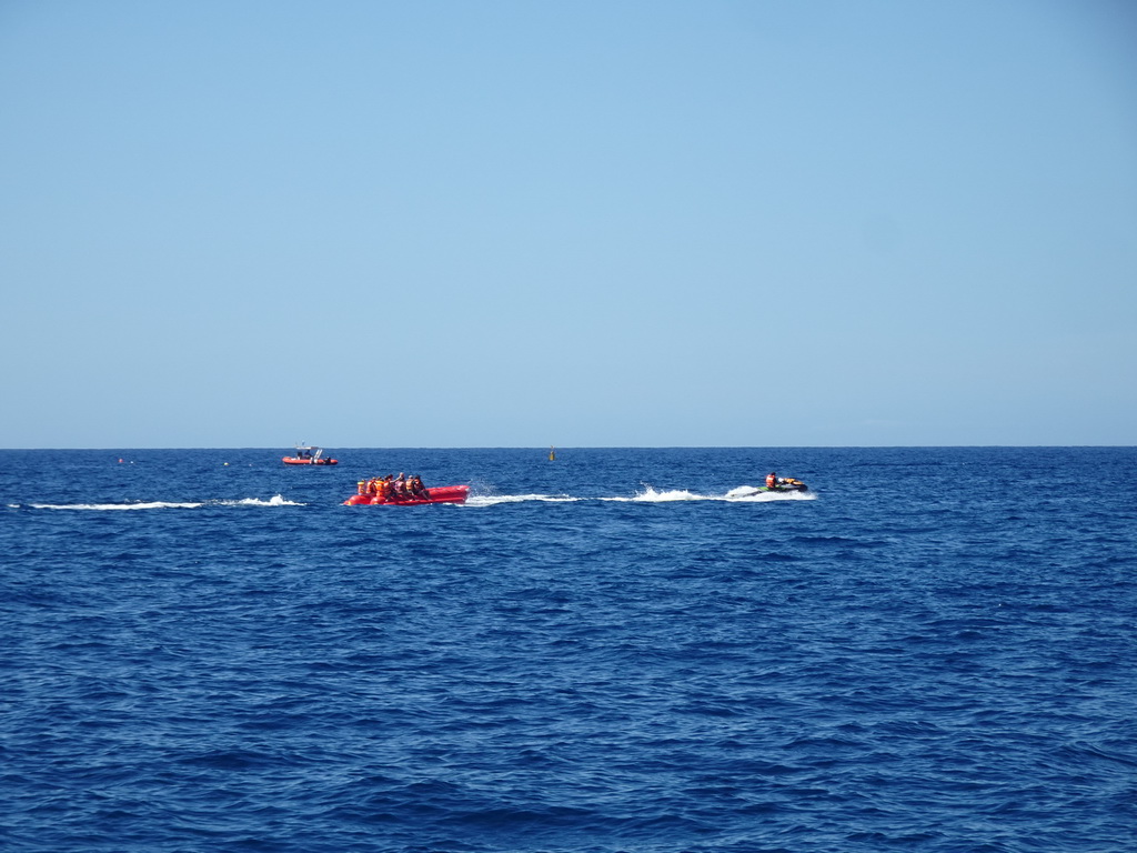 Banana boat, viewed from the Sagitarius Cat boat