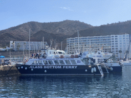 Boats in the harbour, viewed from the Sagitarius Cat boat