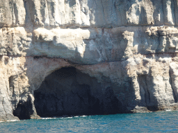 Cave just southeast of the Playa del Diablito beach, viewed from the Sagitarius Cat boat