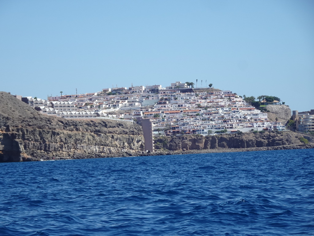 The town center, viewed from the Sagitarius Cat boat