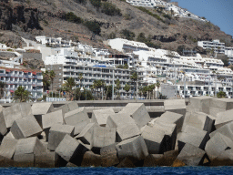 Hotels at the town center, viewed from the Sagitarius Cat boat
